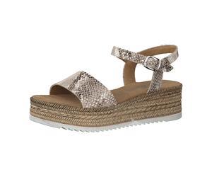 s.Oliver S. Oliver 5-5-28216-24/476 SNAKE Keilsandaletten FS 2020 für Damen, beige, Größe 40 EU