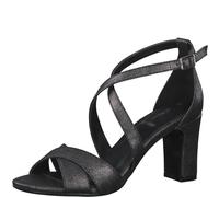 s.Oliver S. Oliver 5-5-28304-38/001 BLACK Riemchensandalen FS 2022 für Damen, schwarz, Größe 39 EU