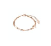 s.Oliver 2018350 Damen Armband Anker Edelstahl Rose 20 cm