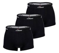 s.Oliver Herren Boxershorts 3er Pack Basic 1 Schwarz L