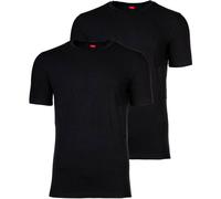 S.OLIVER s.Oliver Herren T-Shirt, 2er Pack - Basic, Rundhals, einfarbig (JH-36TSR_LS) L Schwarz