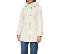 Strukturierter Wollmantel mit Teddyplüschfutter 44 creme 2159248.03W8.44