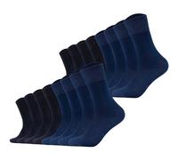 s.Oliver Unisex Socken, 16er Pack - Kurzsocken, einfarbig 43-46 Blau