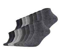 S.OLIVER s.Oliver Unisex Socken, 16er Pack - Quarter, einfarbig (TB_S21009-16P) 35-38 Schwarz/Grau