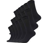 s.Oliver Unisex Socken, 18er Pack - Essentials Tennis Socks, einfarbig Schwarz / 39-42 39-42 Schwarz