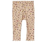 Baumwollleggings im Slim Fit mit All-over-Print und Rollsaum 80 beige|mehrfarbig 2169209.80A2.80