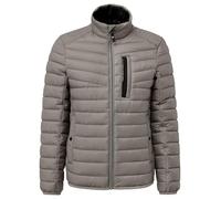 Outdoorjacke S.OLIVER, Herren, Gr. XXXL, dk beige, Steppware, Obermaterial: 100% Polyester, unifarben, casual, regular fit taillenbedeckt, Langarm elastischer Bund, Jacken, mit sportiven Kontrastdetai