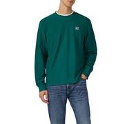 Leichtes Sweatshirt mit Rippstruktur und Logo S grün 2169281.7953.S