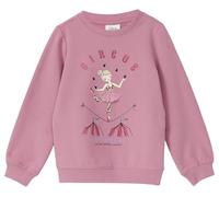 Sweatshirt aus Baumwollmix mit Glitzerprint und Applikation 104/110 pink 2169453.4189.104_110