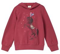 Hoodie mit Glitzer-Frontprint und kuscheliger Innenseite 128/134 Rosa 2169461.4465.128_134