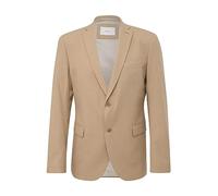 s.Oliver BLACK LABEL 2-Knopf-Sakko mit Reverskragen Modell 'Pure' in Beige, Größe 42