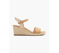 s.Oliver Sandalette Beige, Damen, Größe: 39, Material: Textil