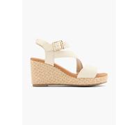 s.Oliver Sandalette Creme, Damen, Größe: 40, Material: Synthetik