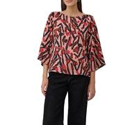 Satin-Bluse mit All-over-Print 40 Rosa 2172610.44A1.40