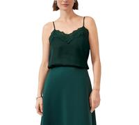 Ärmellose Bluse mit längenverstellbaren Spaghettiträgern und femininen Saumdetails 36 Blau 2173372.6934.36