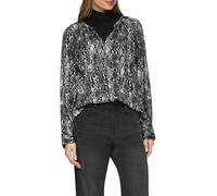 Satinbluse im Relaxed Fit 38 grau