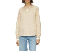 Satinbluse mit Raffungen 40 Beige 2161031.8100.40