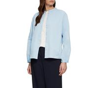 Satinbluse mit Raffungen 38 blau 2161031.5083.38