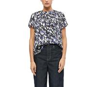 Satinierte Bluse mit Falten-Detail und Knopfverschluss 44 beige|mehrfarbig 2183285.07A4.44