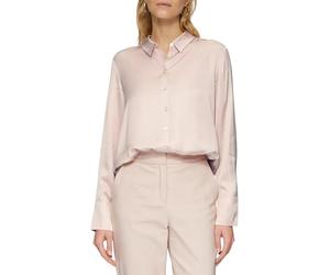 s.Oliver Satinierte Longbluse mit Falten-Details