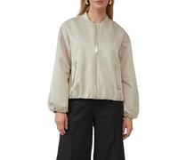 s.Oliver BLACK LABEL Satinierter Oversize-Blouson mit elastischem Saum beige 34