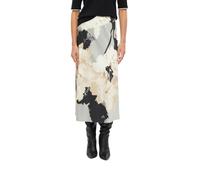 Satinrock mit All-over-Print 46 beige|mehrfarbig 2181113.02A2.46
