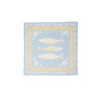Quadratischer Schal mit Grafik-Print und Zierborte ONESIZE blau|beige|mehrfarbig 2178684.50D5.ONESIZE