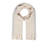 Schal mit Fransen und Colour-Blocking ONESIZE beige 2169581.81W1.ONESIZE