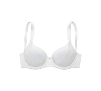 Schalen-BH S.OLIVER "Maelle", Damen, Gr. 75, Cup D, weiß, Microtouch, Obermaterial: 70% Polyamid, 17% Elasthan, 13% Polyester, Basic, BHs Schalen-BH, mit breiten, leicht wattierten Trägern, Dessous (9