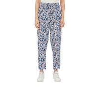 Schlupfhose aus reiner Viskose mit Tapered Leg 44 blau 2142401.59A4.44