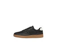Schnür-Sneaker in Leder-Optik 41 schwarz 2177822.9999.41