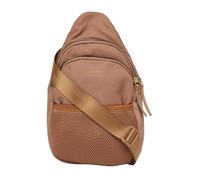 Schultertasche mit aufgesetzter Mesh-Tasche ONESIZE braun 2167972.8486.ONESIZE