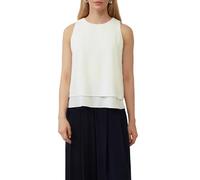 Doppellagiges Top aus Crêpe 46 creme|weiß 2164607.0200.46