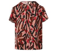 Kurzarm-Bluse mit Raffung und Blende 46 Rosa 2170618.44A1.46