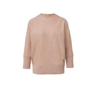 Strickpullover S.OLIVER BLACK LABEL, Damen, Gr. 46, rosa (rose), Strick, Obermaterial: 71% Viskose, 29% Polyester, unifarben, relaxed fit taillenbedeckt, ohne Ausschnitt, Fledermausärmel Rippbündchen,
