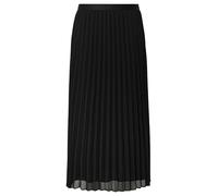 Plissierter Chiffonrock mit Viskosemix 48 schwarz 2171638.9999.48