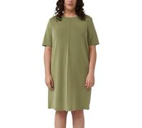 Scuba-Kleid mit Biese 50 olive 2181709.7900.50