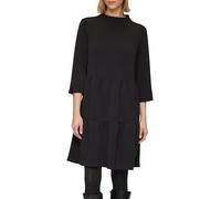 Scuba-Kleid mit Volants 38 schwarz 2157001.9999.38