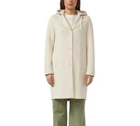 Langmantel S.OLIVER, Damen, Gr. 40, vanilla, Web, Obermaterial: 73% Polyester, 21% Viskose, 6% Elasthan. Futter: 100% Polyester, unifarben, lässig geschnitten kniebedeckend, V-Ausschnitt, Mäntel, mit