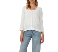 Semitransparente Strickjacke aus Ajour-Rippe 48 creme 2166299.0210.48