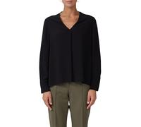 Semitransparente Tunika-Bluse aus Viskose 38 schwarz 2170790.9999.38