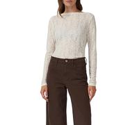 Semitransparentes Langarmshirt aus weicher Jersey-Spitze 44 creme 2172312.0402.44