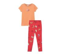 Set aus T-Shirt im A-Shape und Leggings mit All-over-Print 128/134 orange|rot 2179588.2218.128_134