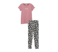 Set aus T-Shirt im A-Shape und Leggings mit All-over-Print 104/110 pink|blau 2179588.4185.104_110