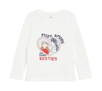 s.Oliver Shirt langarm Besties 116 weiß