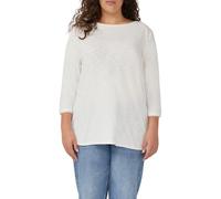 Shirt mit Flammgarnstruktur und 3/4-Ärmeln 44 creme 2164085.0210.44