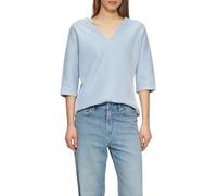 Shirt mit Strukturstreifen und Fledermausärmeln 42 blau 2164115.55G4.42
