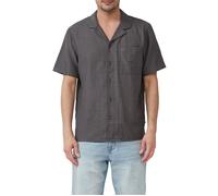 s.Oliver Resort Fit: Strukturiertes Kurzarm-Hemd mit Brusttasche schwarz 3XL
