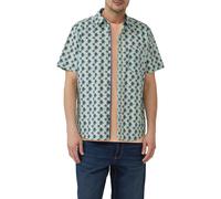 s.Oliver Regular Fit: Gemustertes Kurzarmhemd aus Baumwollstretch
