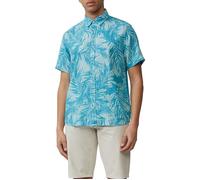 Regular Fit: Gemustertes Kurzarmhemd aus Leinen XL türkis 2164899.62A1.XL